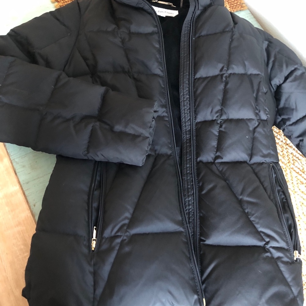 Calvin Klein black puff jacket